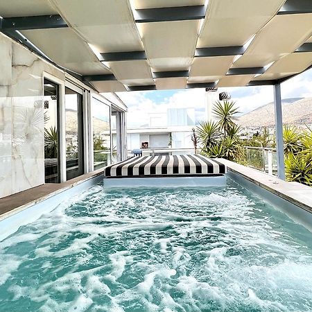 Citycenter Penthouse Mini Private Pool With Hydromassage And Great Town View Athene Buitenkant foto