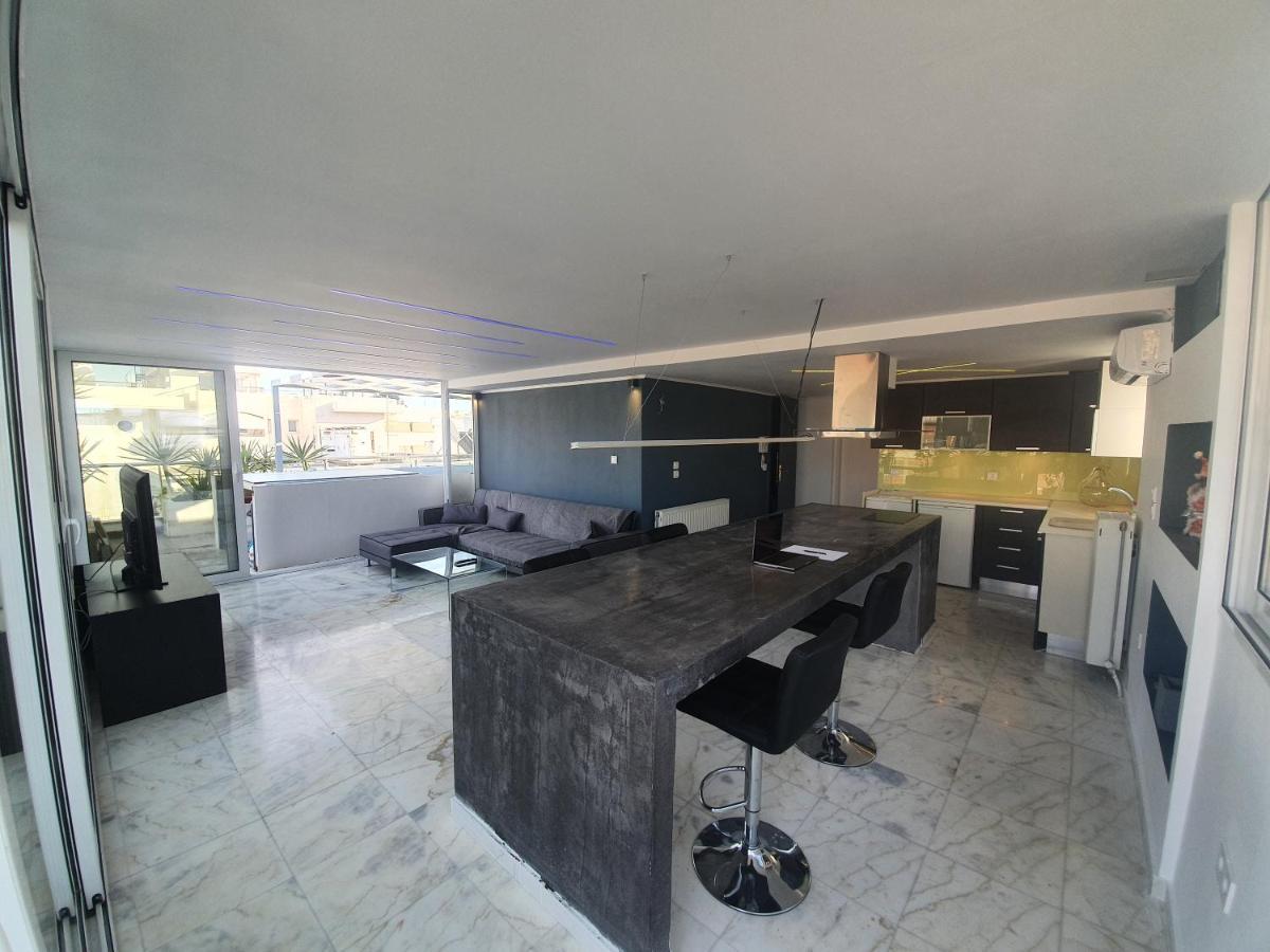 Citycenter Penthouse Mini Private Pool With Hydromassage And Great Town View Athene Buitenkant foto