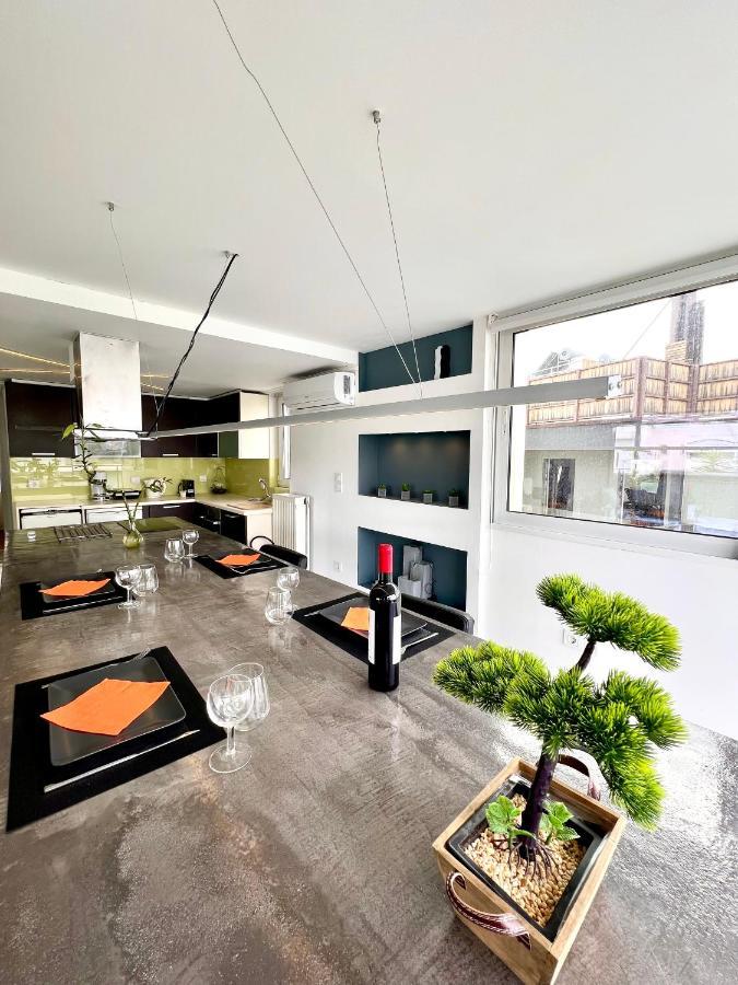 Citycenter Penthouse Mini Private Pool With Hydromassage And Great Town View Athene Buitenkant foto