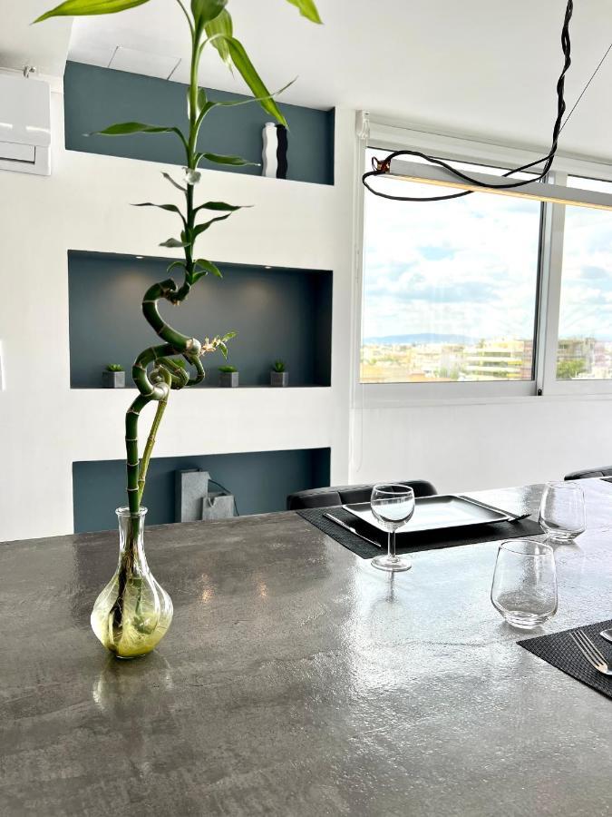 Citycenter Penthouse Mini Private Pool With Hydromassage And Great Town View Athene Buitenkant foto